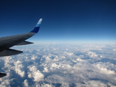Airplane Window View